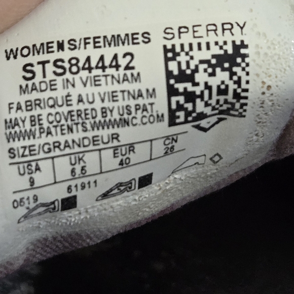 Sperry Top Sider Berry Colored Cloth Boat Shoes - Picture 6 of 7